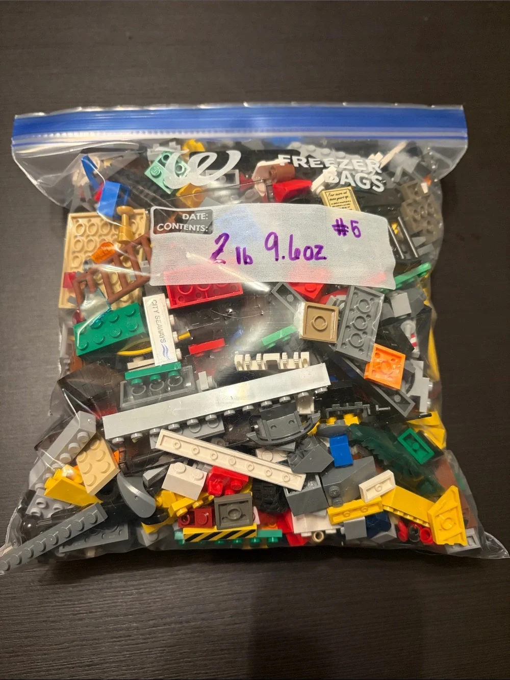Assorted Lot of Lego Building Brick Parts - Mixed Colors 2 pounds 9.6 ounces